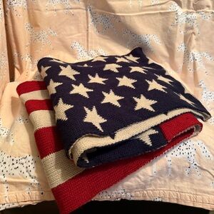 Star and Stripe Knit infinity scarf